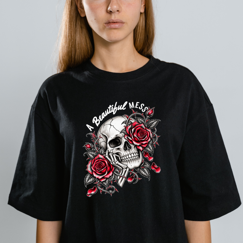 Beautiful Mess Skull & Rose T-Shirt