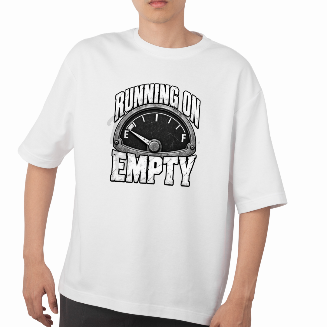 Running On Empty B&W T-Shirt